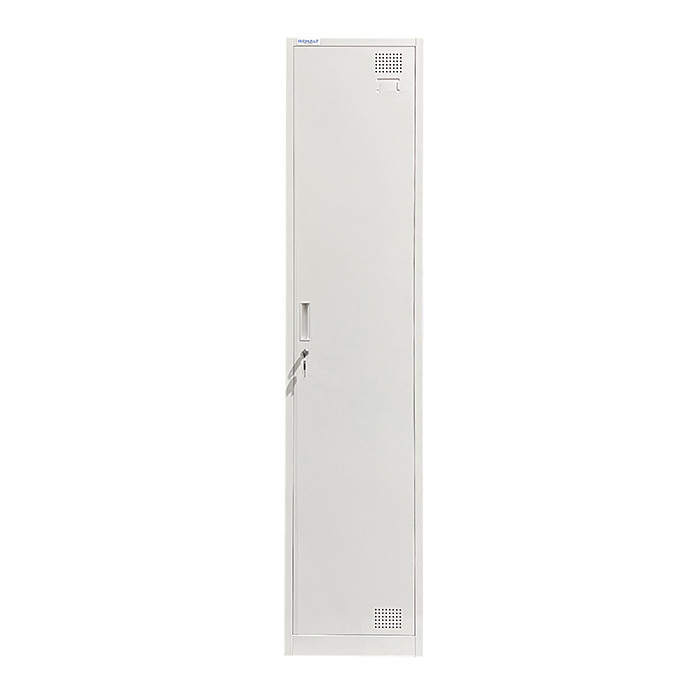 Piirdega ühekohaline metallist riidekapp Rehalt Systems, 1800 × 400 × 500