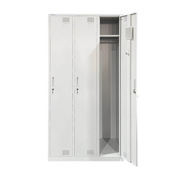 Metallist riidekapp Rehalt Systems, 1800 × 900 × 500, 3 uksega 3