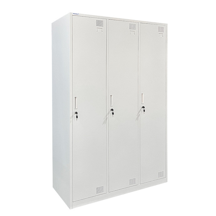 Kolmekohaline metallist riidekapp Rehalt Systems, 1800 × 1200 × 500