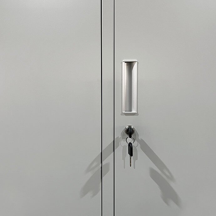 Metallist riidekapp Rehalt Systems, 1800 × 1200 × 500, 3 uksega 6