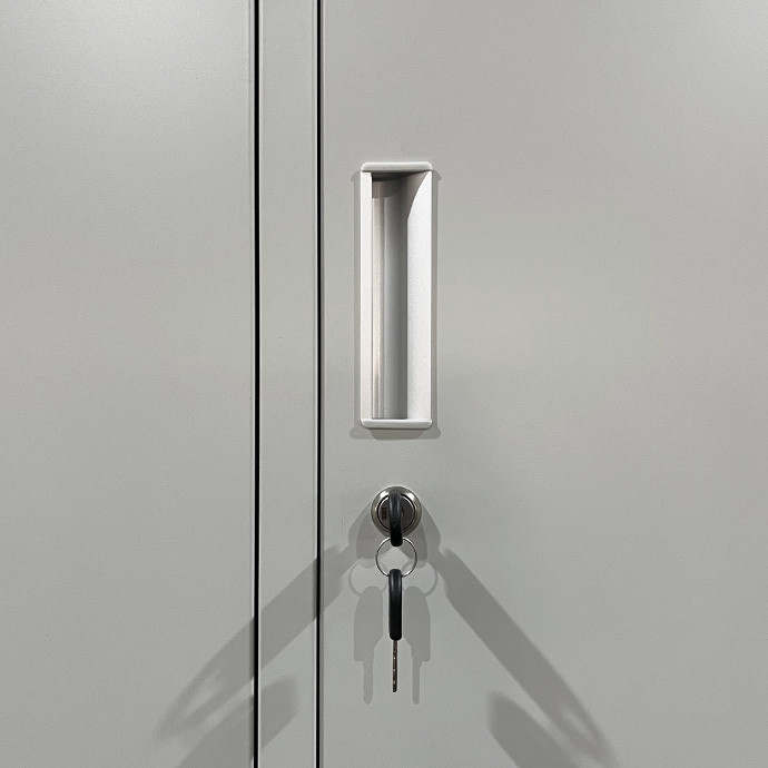 Neljakohaline metallist riidekapp Rehalt Systems, 1800 × 1200 × 500