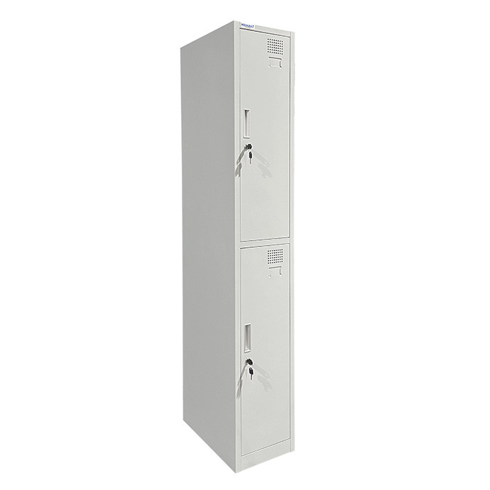 Kahetasandiline kahekohaline metallist riidekapp Rehalt Systems, 1800 × 300 × 500