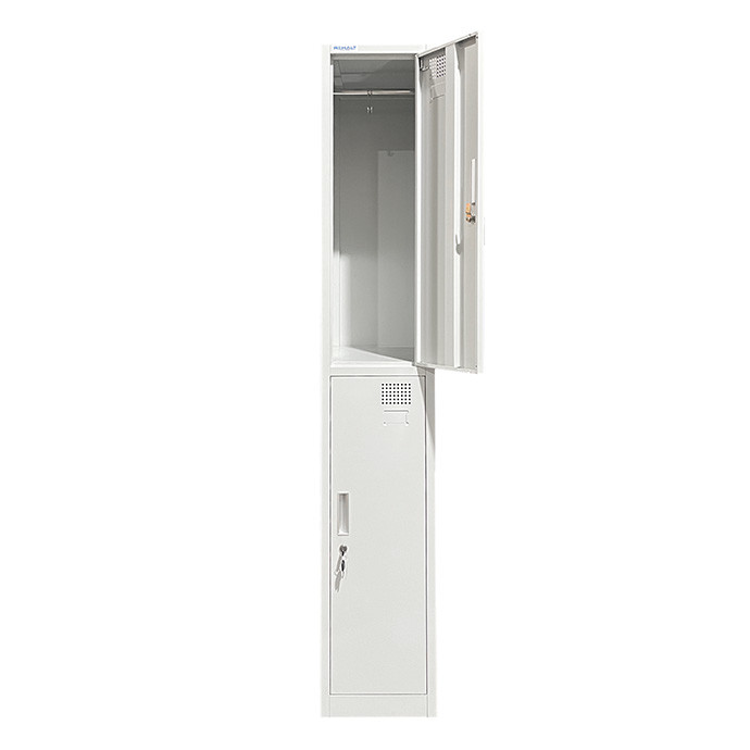 Kahetasandiline kahekohaline metallist riidekapp Rehalt Systems, 1800 × 300 × 500