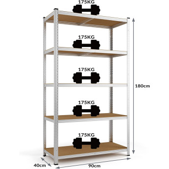 Hoiuriiulid 180x90x40 PRO (3 tk)