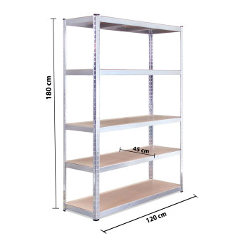 Hoiuriiulid 180x120x45 PRO (5 tk.)