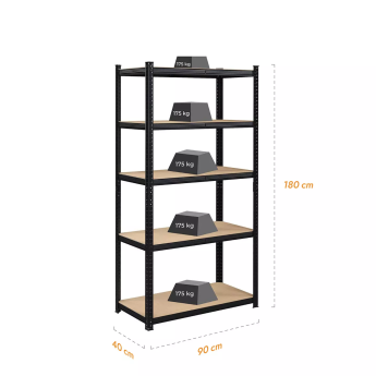 Hoiuriiulid 180x90x40 PRO Must