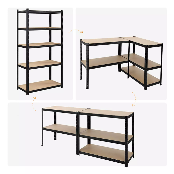 Hoiuriiulid 180x90x40 PRO Must (2 tk.)