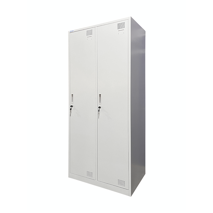Piirdega kahekohaline metallist riidekapp Rehalt Systems, 1800 × 800 × 500