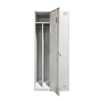 Piirdega kahekohaline metallist riidekapp Rehalt Systems, 1800 × 800 × 500
