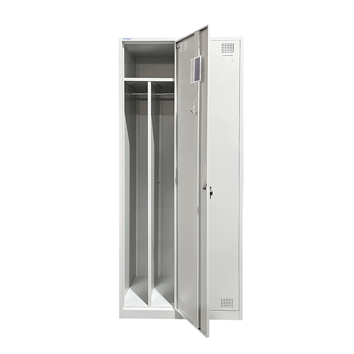 Metallist riidekapp Rehalt Systems, 1800 × 800 × 500, piirdega, 2 uksega 3