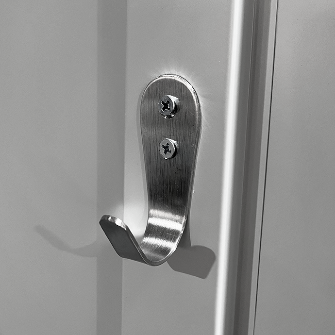 Piirdega kahekohaline metallist riidekapp Rehalt Systems, 1800 × 800 × 500