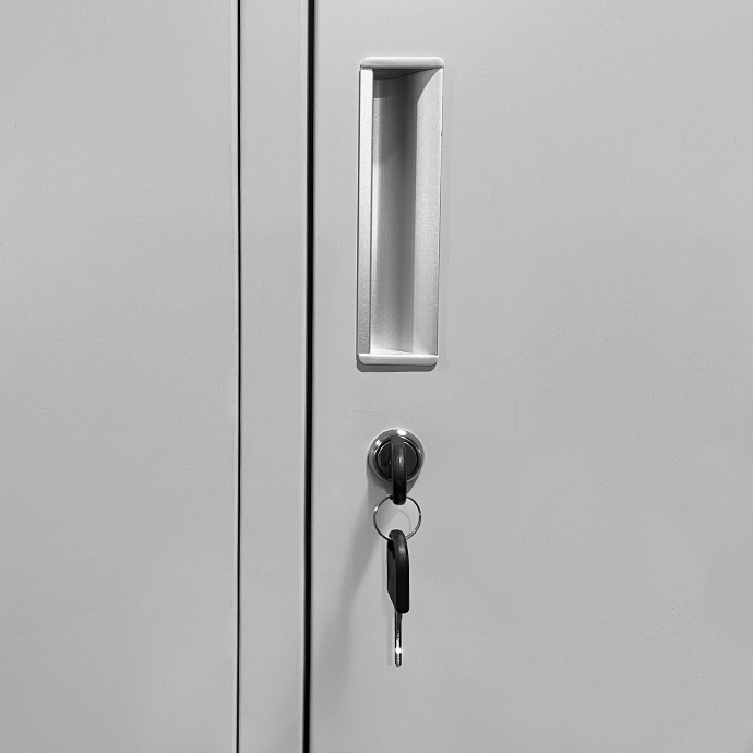 Metallist riidekapp Rehalt Systems, 1800 × 800 × 500, piirdega, 2 uksega 5