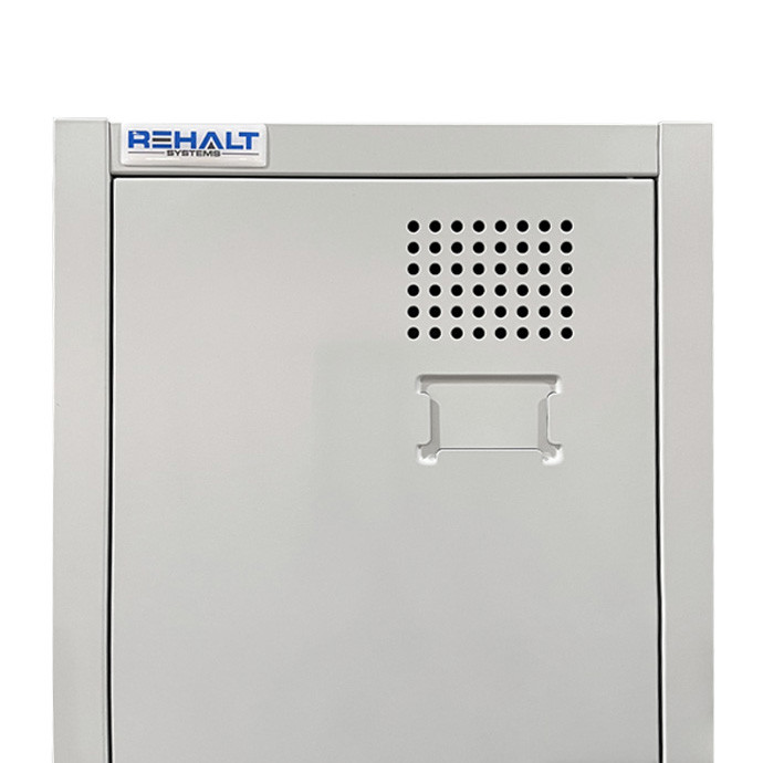 Piirdega ühekohaline metallist riidekapp Rehalt Systems, 1940 × 400 × 500, reguleeritavate jalgadega