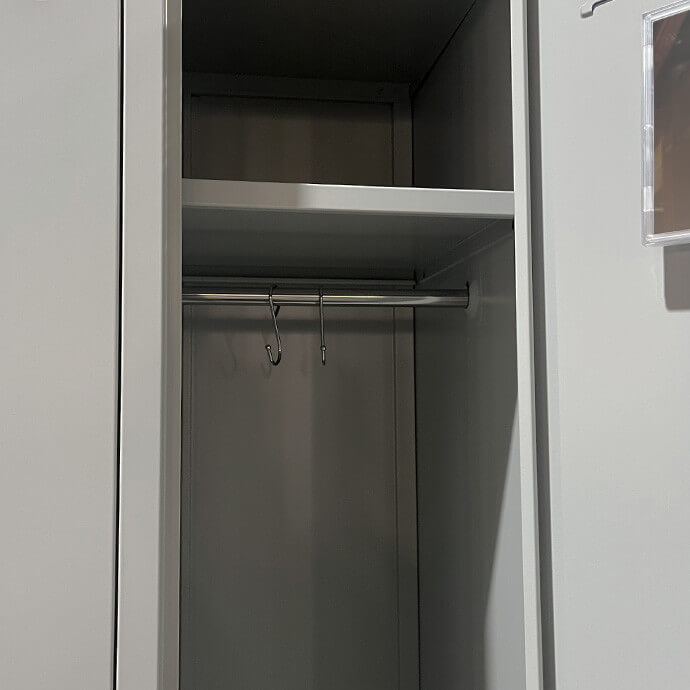 Metallist riidekapp Rehalt Systems, 1940 × 600 × 500, 2 uksega, reguleeritavate jalgadega 7