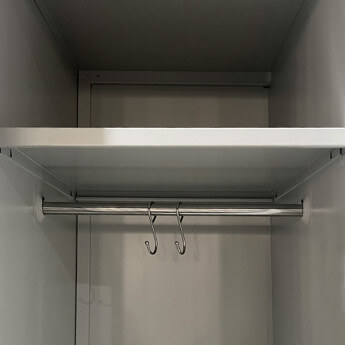 Metallist riidekapp Rehalt Systems, 1940 × 800 × 500, 2 uksega, reguleeritavate jalgadega 5