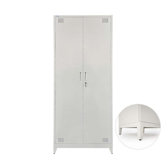 Piirdega kahekohaline metallist riidekapp Rehalt Systems, 1940 × 800 × 500, reguleeritavate jalgadega