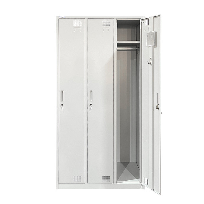 Kolmekohaline metallist riidekapp Rehalt Systems, 1940 × 900 × 500, reguleeritavate jalgadega