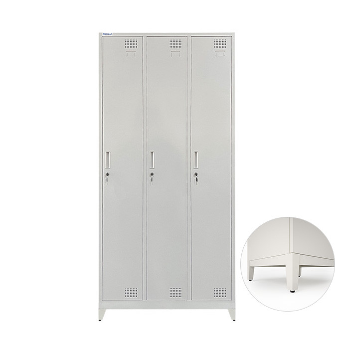 Kolmekohaline metallist riidekapp Rehalt Systems, 1940 × 900 × 500, reguleeritavate jalgadega