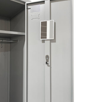 Metallist riidekapp Rehalt Systems, 1940 × 1200 × 500,, 3 uksega, piirdega reguleeritavate jalgadega 3