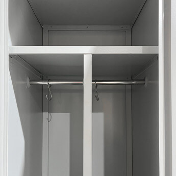 Metallist riidekapp Rehalt Systems, 1940 × 1200 × 500,, 3 uksega, piirdega reguleeritavate jalgadega 5