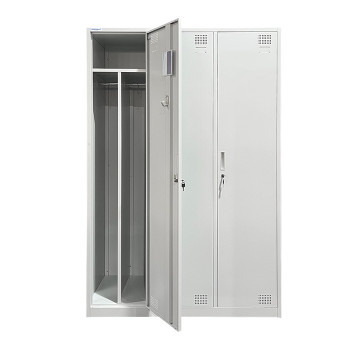 Piirdega kolmekohaline metallist riidekapp Rehalt Systems, 1940 × 1200 × 500, reguleeritavate jalgadega