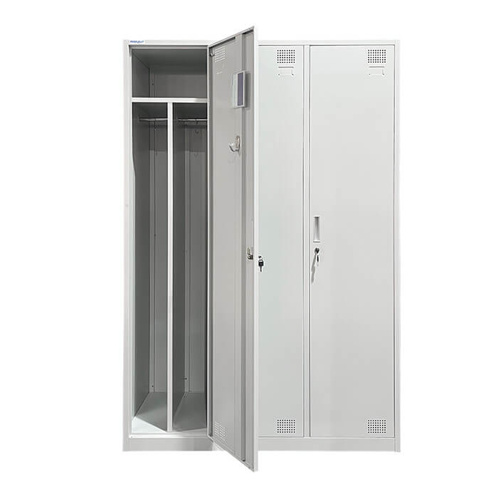 Metallist riidekapp Rehalt Systems, 1940 × 1200 × 500,, 3 uksega, piirdega reguleeritavate jalgadega 6