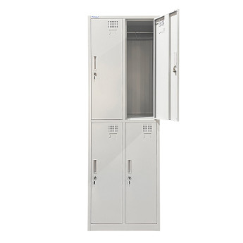Metallist riidekapp Rehalt Systems, kahetasandiline, 1940 × 600 × 500, 4 uksega, reguleeritavate jalgadega 4