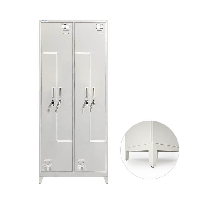Metallist riidekapp Rehalt Systems S-ustega, 1940 × 800 × 500, 4 uksega, reguleeritavate jalgadega 1