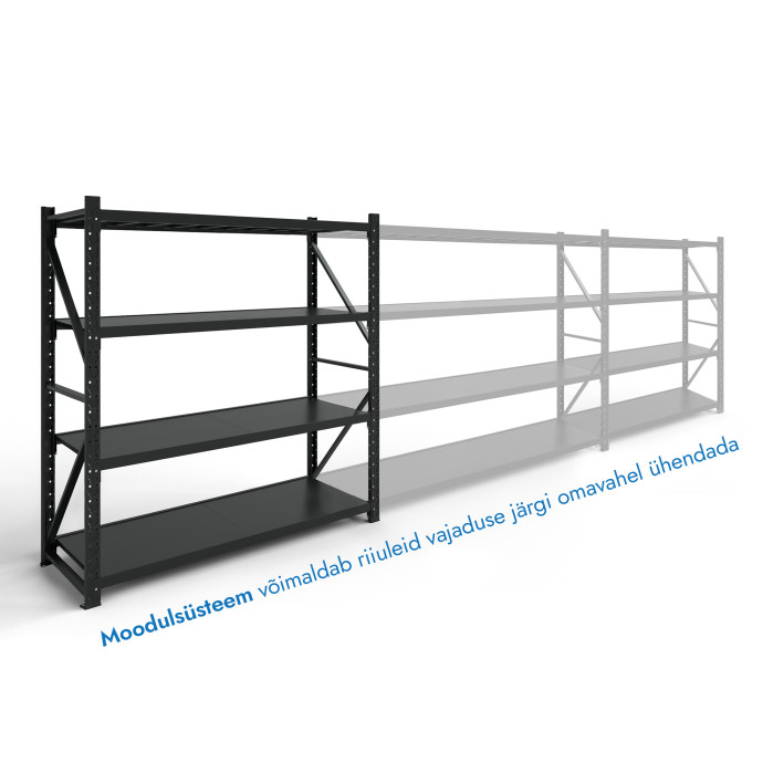 Laoriiuli Rehalt Systems baasosa, 2000 × 2000 × 600, 4 riiuliga