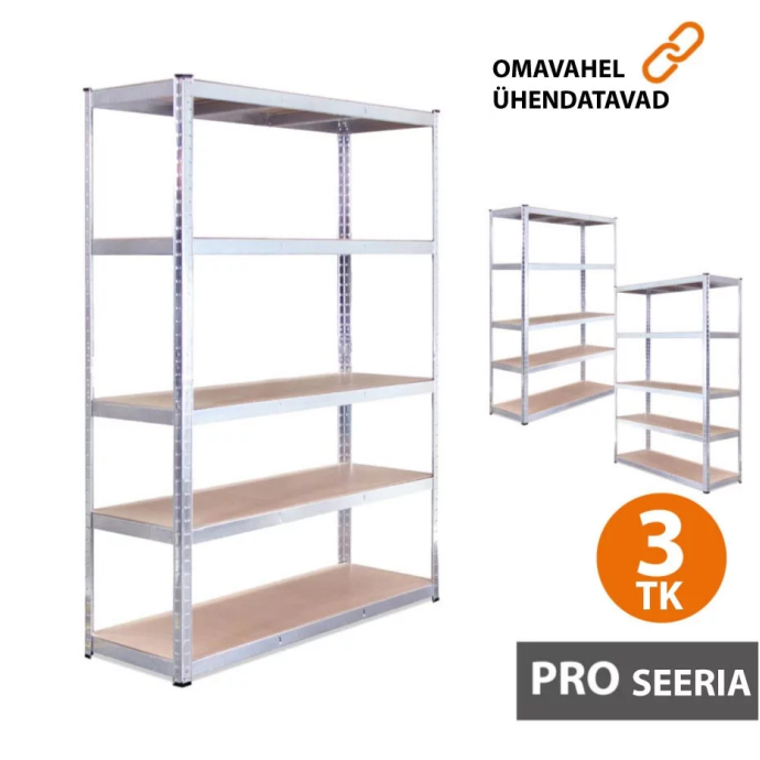 Hoiuriiulid 180x90x45 PRO (3 tk)