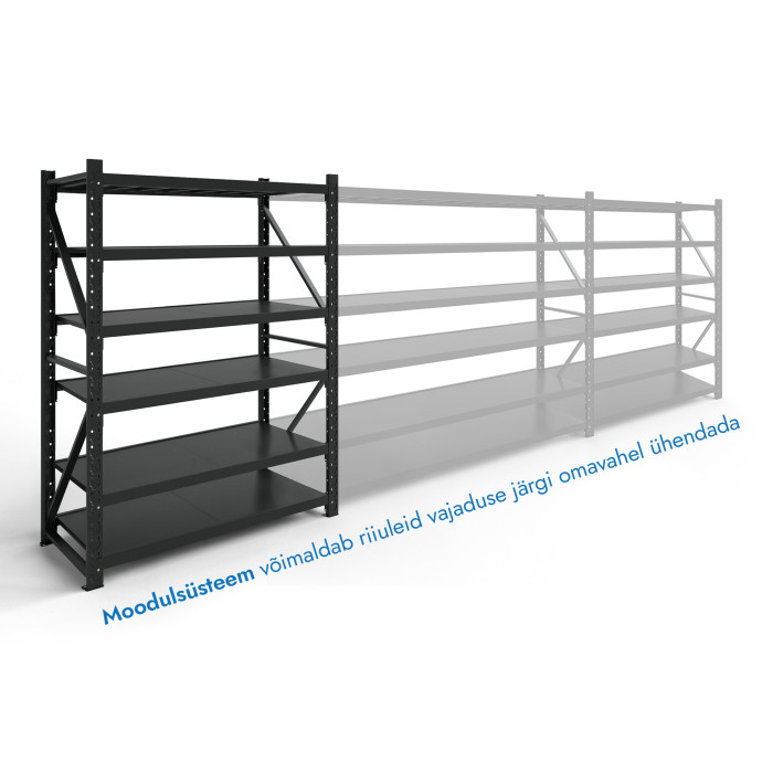 Laoriiuli Rehalt Systems liidetav osa, 2000 × 2000 × 600, 6 riiuliga
