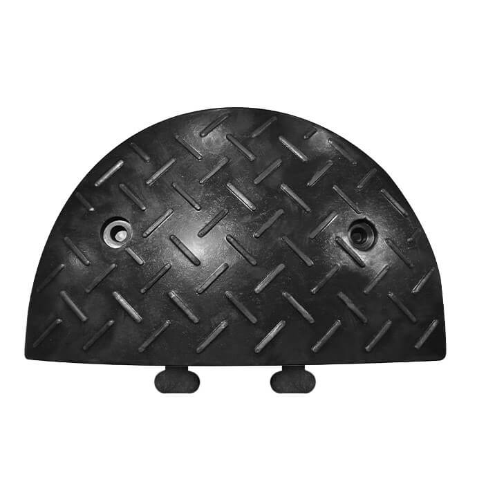Liikluskünnise Eurostal 40 cm laiune, H40, must, otsaelement kinnituslabadega 2