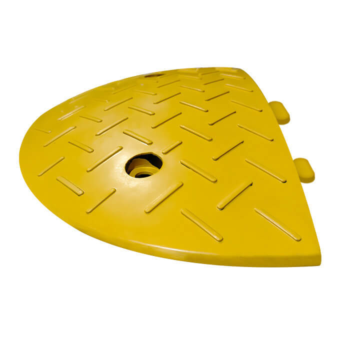 Liikluskünnise Eurostal 40 cm laiune, H40, kollane, otsaelement kinnituslabadega 3