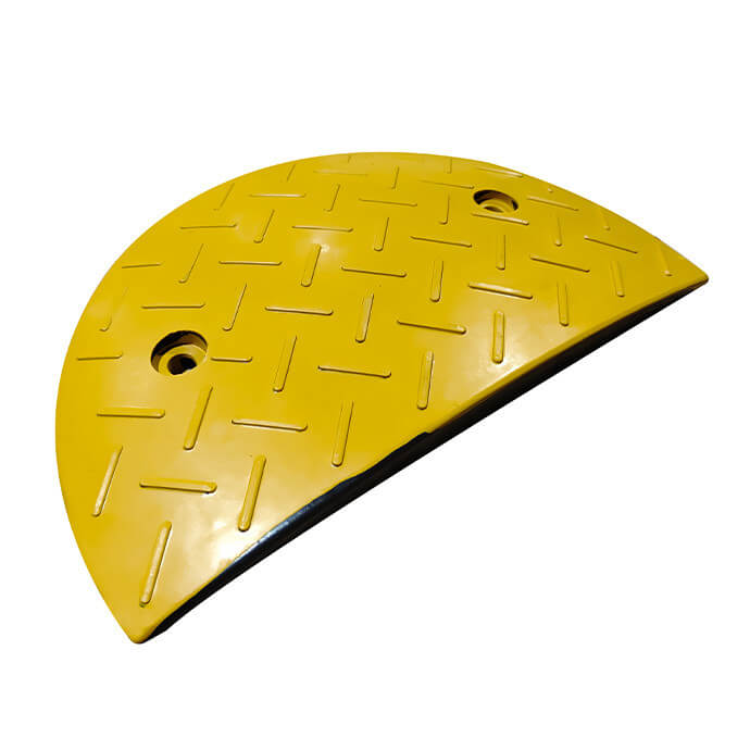 Liikluskünnise Eurostal 40 cm laiune, H40, kollane, otsaelement, kinnitusaukudega 1