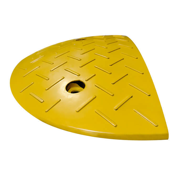 Liikluskünnise Eurostal 40 cm laiune, H40, kollane, otsaelement, kinnitusaukudega 3