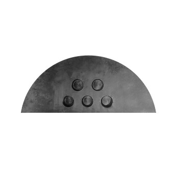 Liikluskünnise Eurostal 40 cm laiune, H50, must, otsaelement 4