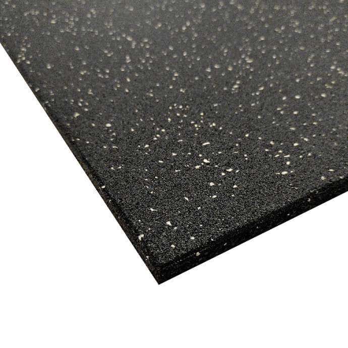 Kummimatt 15 × 1000 × 1000 mm, valgete graanulitega 5