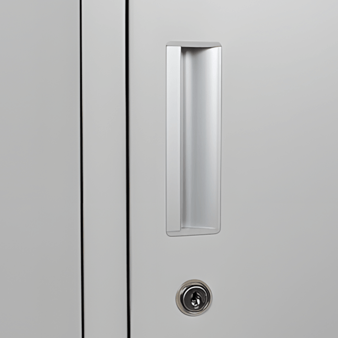 Metallist riidekapp Rehalt Systems, kahetasandiline, 1940 × 1200 × 500, 8 uksega 4