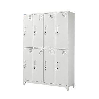 Metallist riidekapp Rehalt Systems, kahetasandiline, 1940 × 1200 × 500, 8 uksega 2
