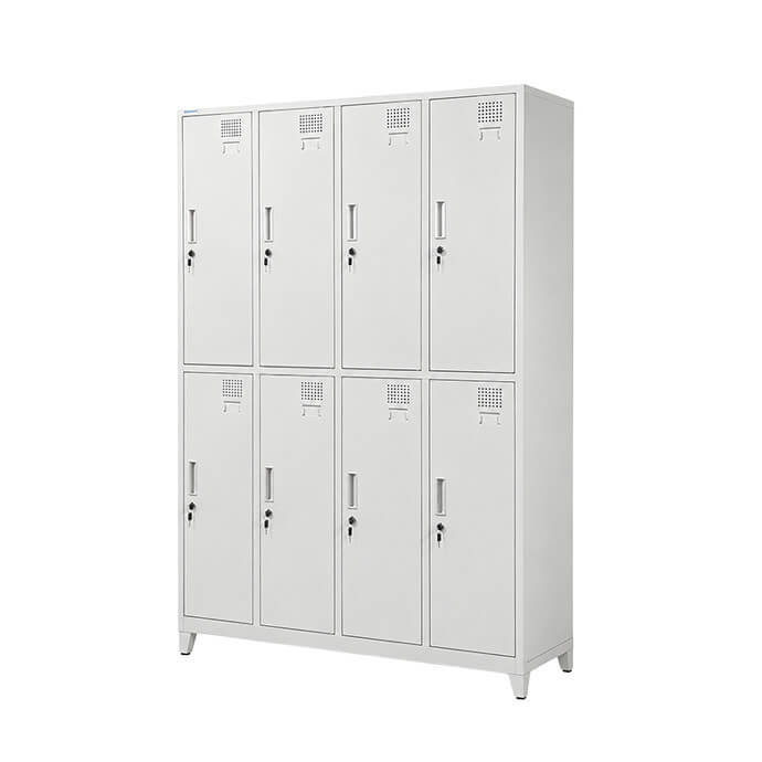 Metallist riidekapp Rehalt Systems, kahetasandiline, 1940 × 1200 × 500, 8 uksega 2