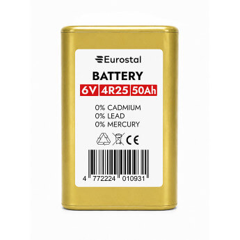 Ohutuslambi aku 4R25 6V 50Ah