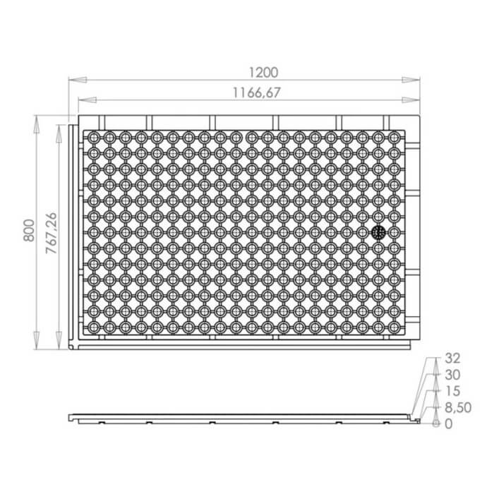 Pinnase kaitsematt Eurostal G, 1200x800x24 mm 5