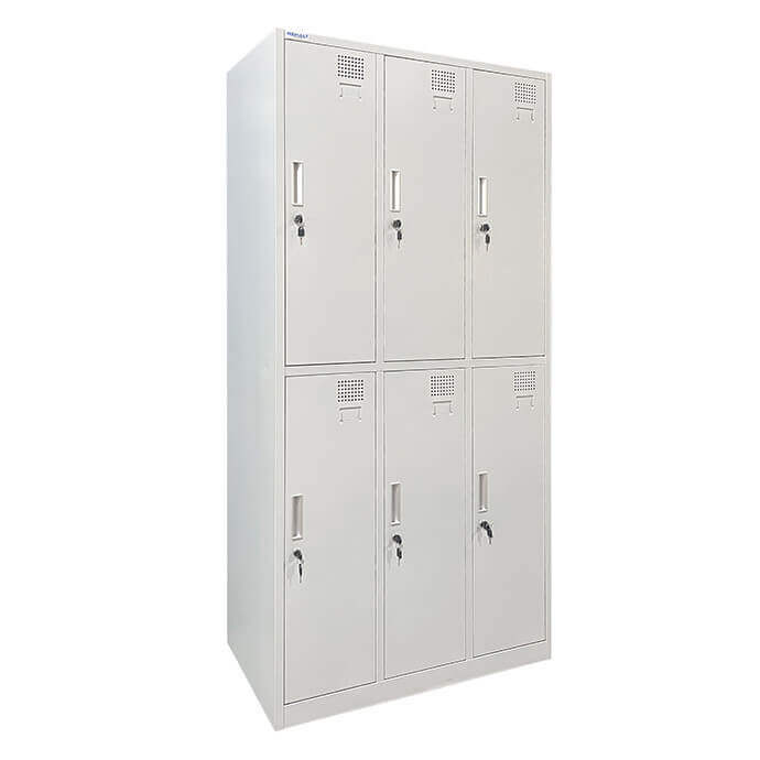 RENT Metallist riidekapp Rehalt Systems, kahetasandiline, 1800 × 900 × 500, 6 uksega 2